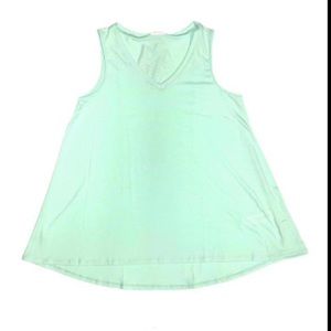 Mint green high low tank- Kristina
